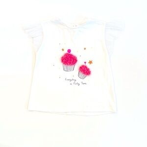 Zara 3-4T Tulle Sleeve Top